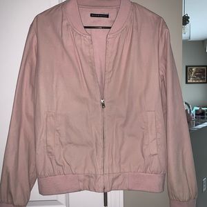 Brandy Melville Pink Bomber Jacket